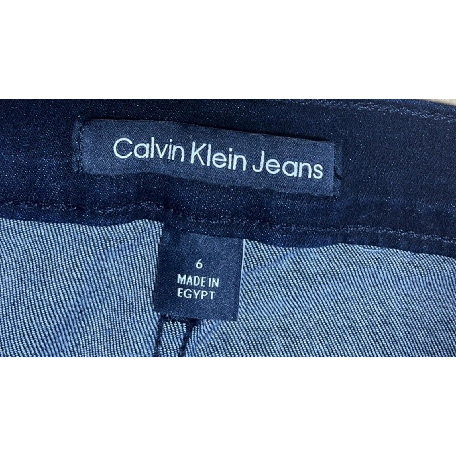 Calvin Klein High Rise Skinny Jeans Womens 6 Dark Blue Denim Zip Fly 5-Pocket