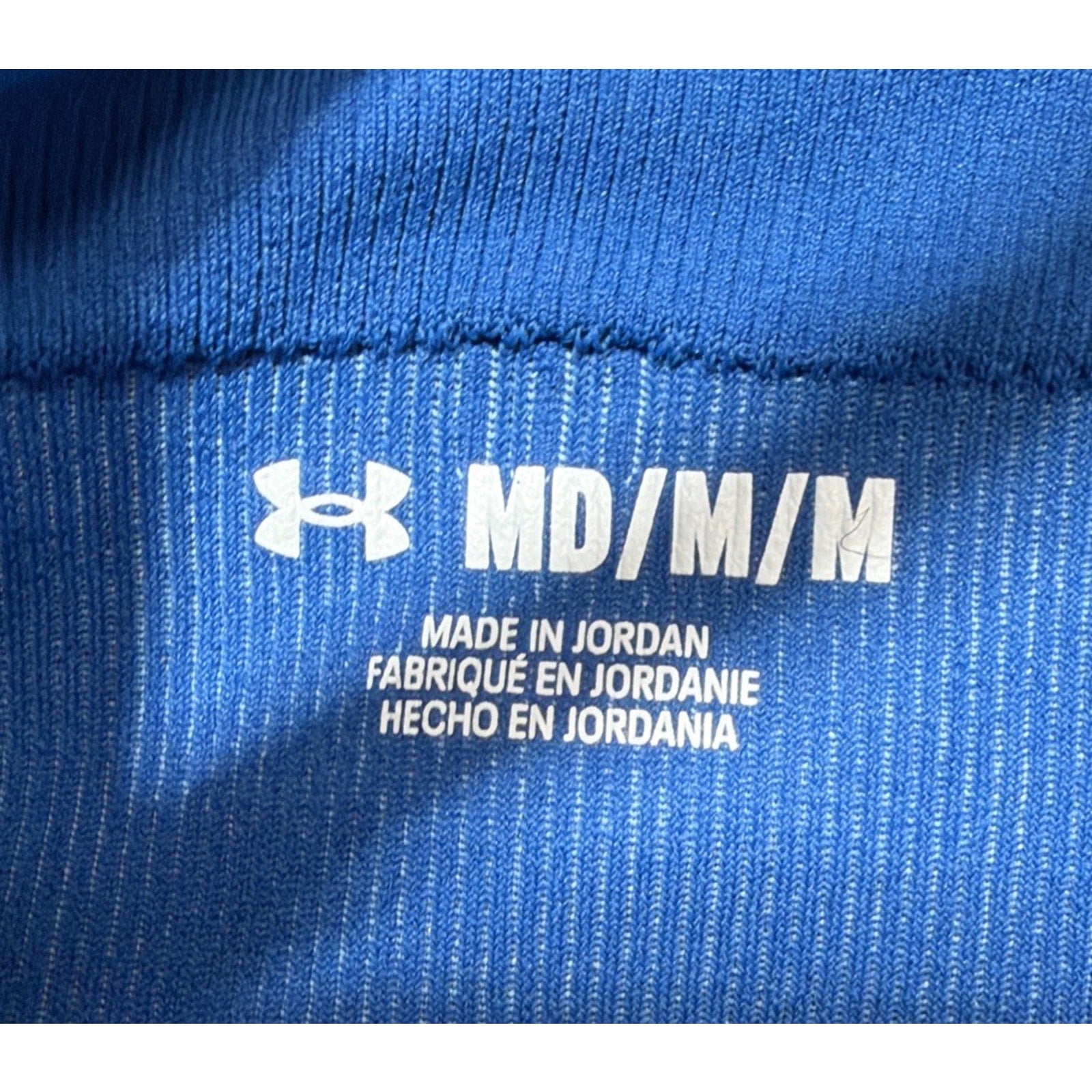 Under Armour Compression Women's Seamless Low Impact Long Sports Bra Blue NWT M