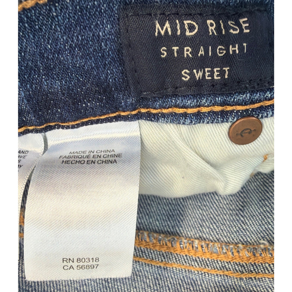 Lucky Brand Sweet Straight Leg Denim Jeans Women's 8/29 Med Wash Mid-Rise