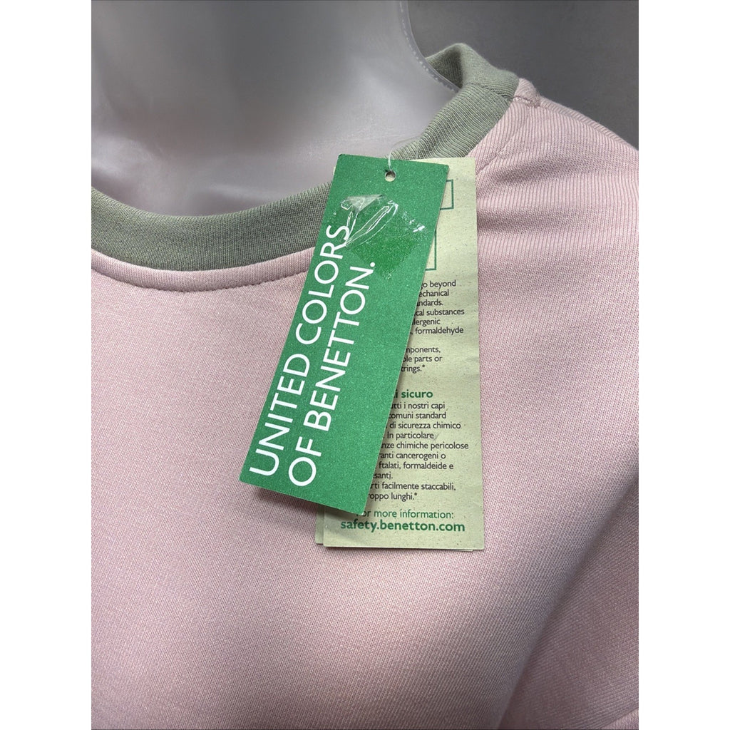 United Colors Of Benetton Oversized Sweater Womens Colorblock Pastel XS New