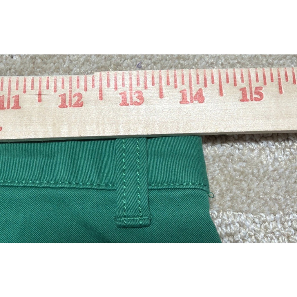 St. Johns Bay Pants Womens 2 Green Wide Leg Mid Ris Stretch Secretly Slender NWT