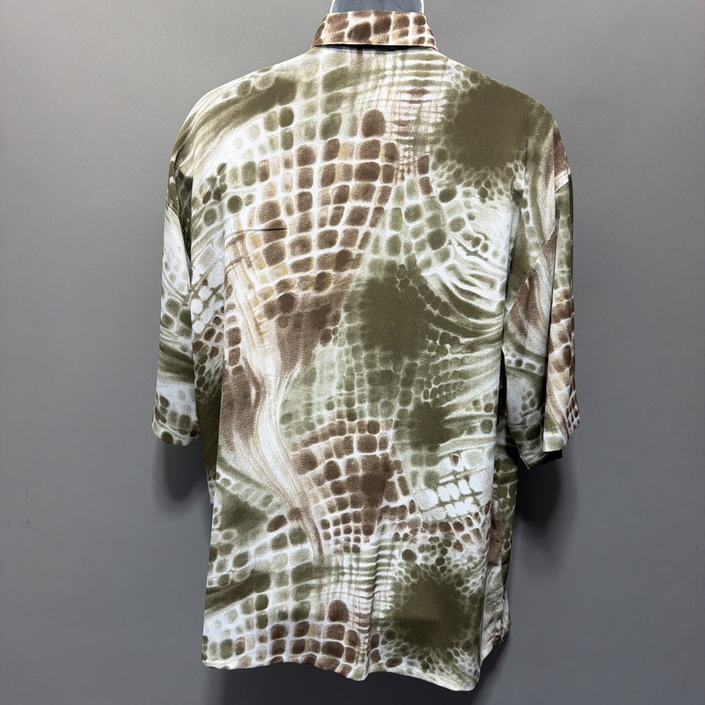 Vintage Inserch Limited Edition Men’s L Button Up Shirt Made USA 100% Dacron NWT