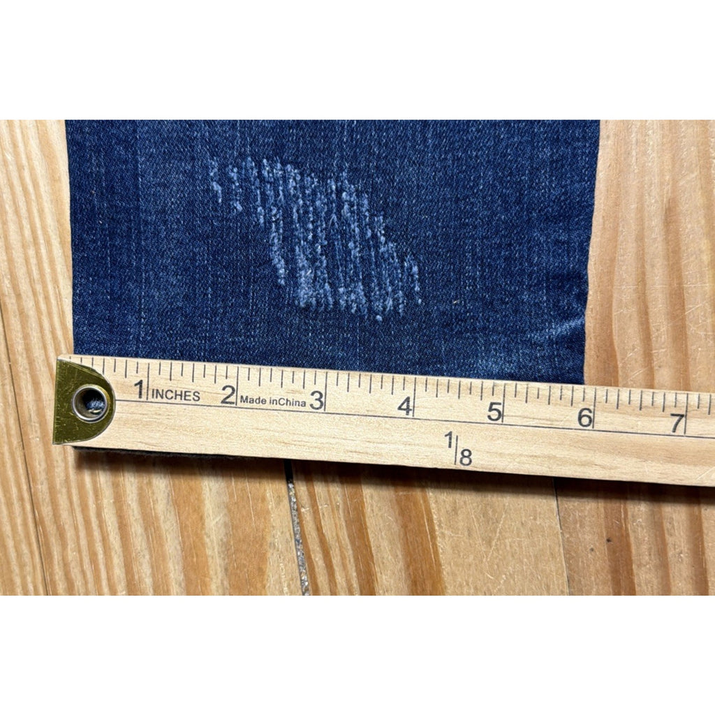 Valabasas Jeans Mens 34 Blue Skinny Denim Distressed Button Fly Stretch