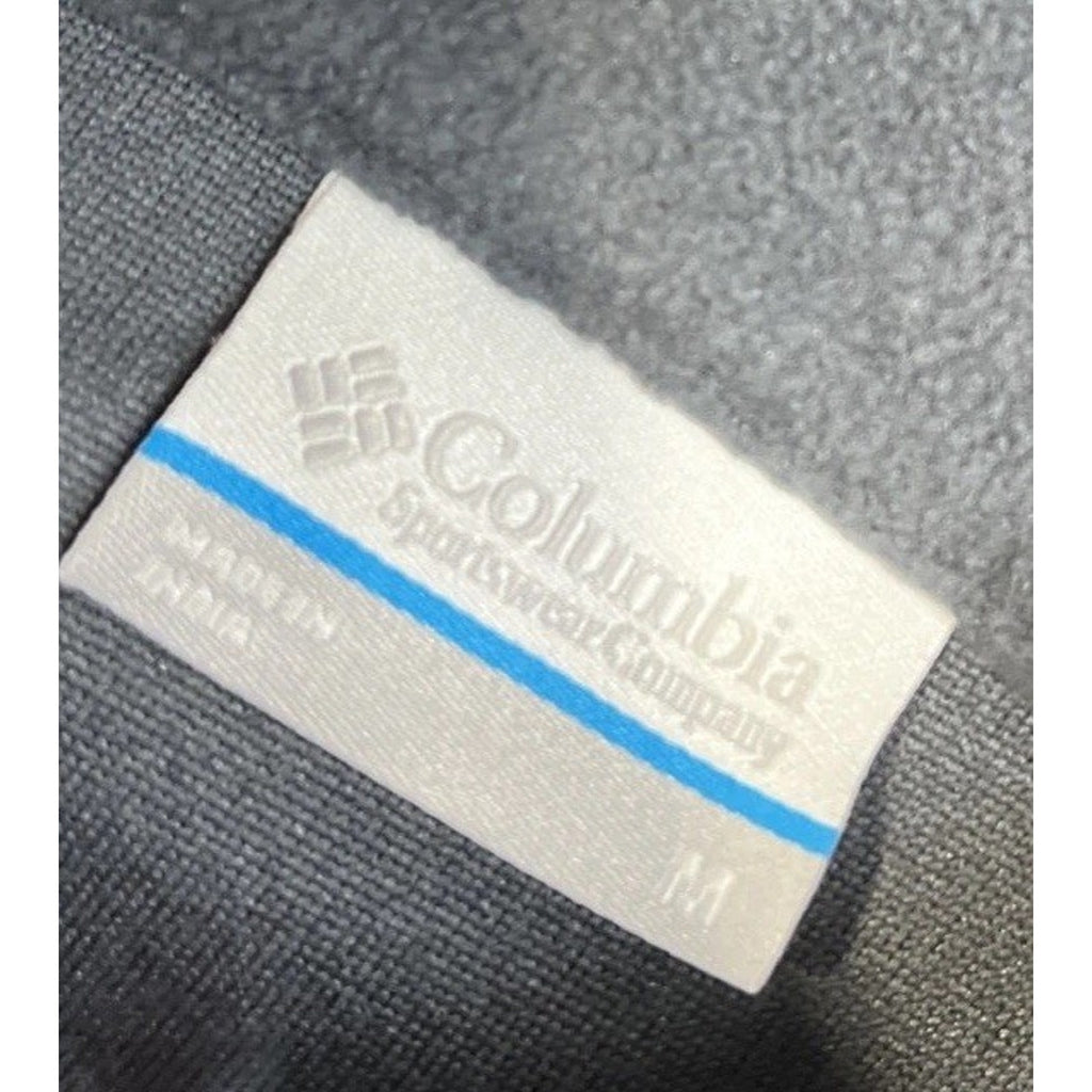 Columbia Black Half Zip Micro-Fleece Jacket Women Size M Lightweight Lake Aloha