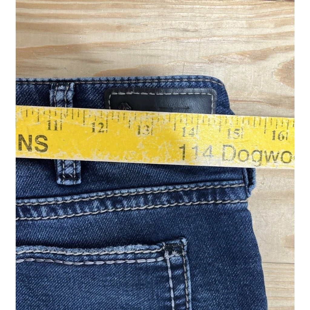 Silver Suki Joga Super Skinny Jeans Womens Blue Dark Wash Stretch Mid Rise 30