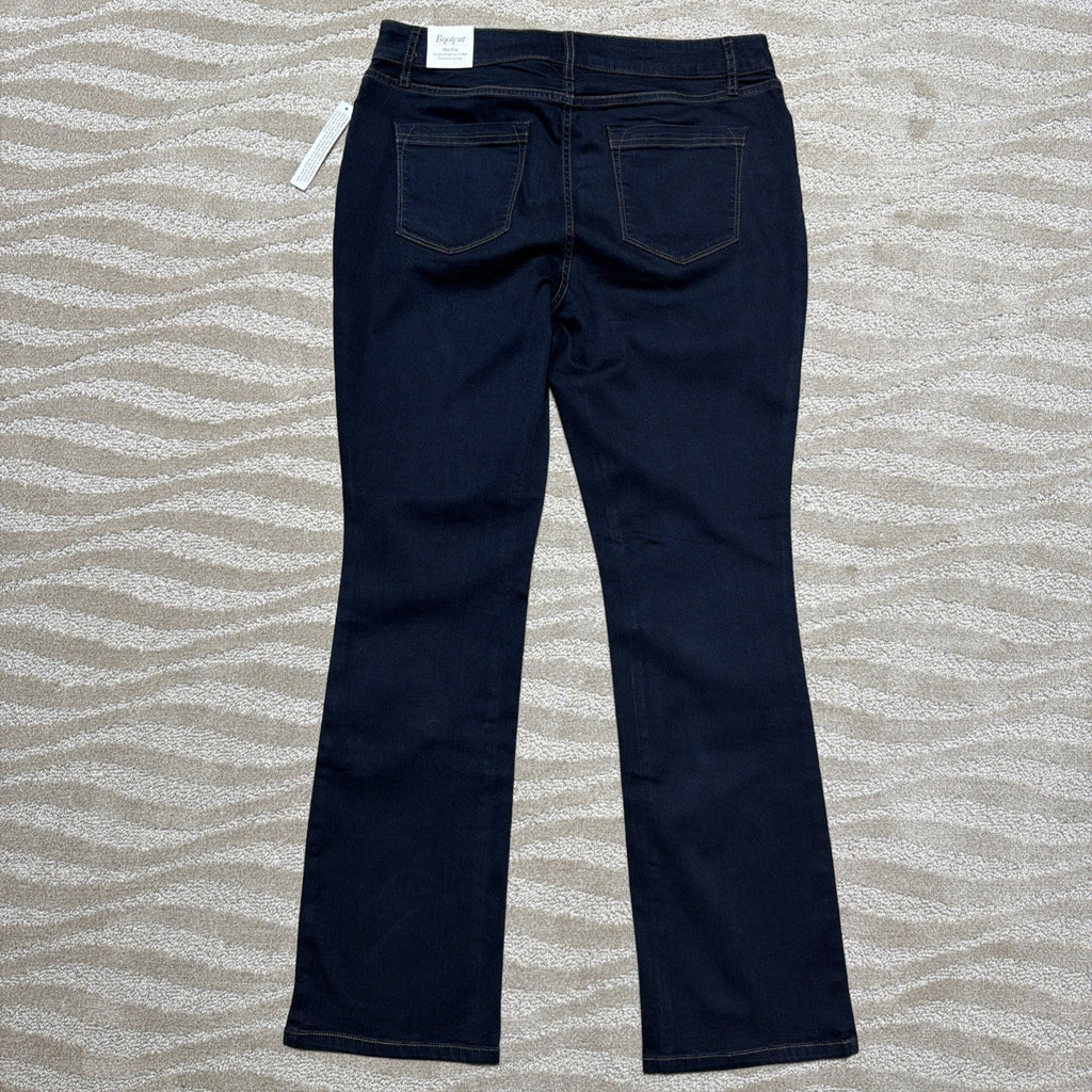 2019 Croft & Barrow Rinse Blue Stretch Jean Bootcut Premium Denim Jeans 14 NWT