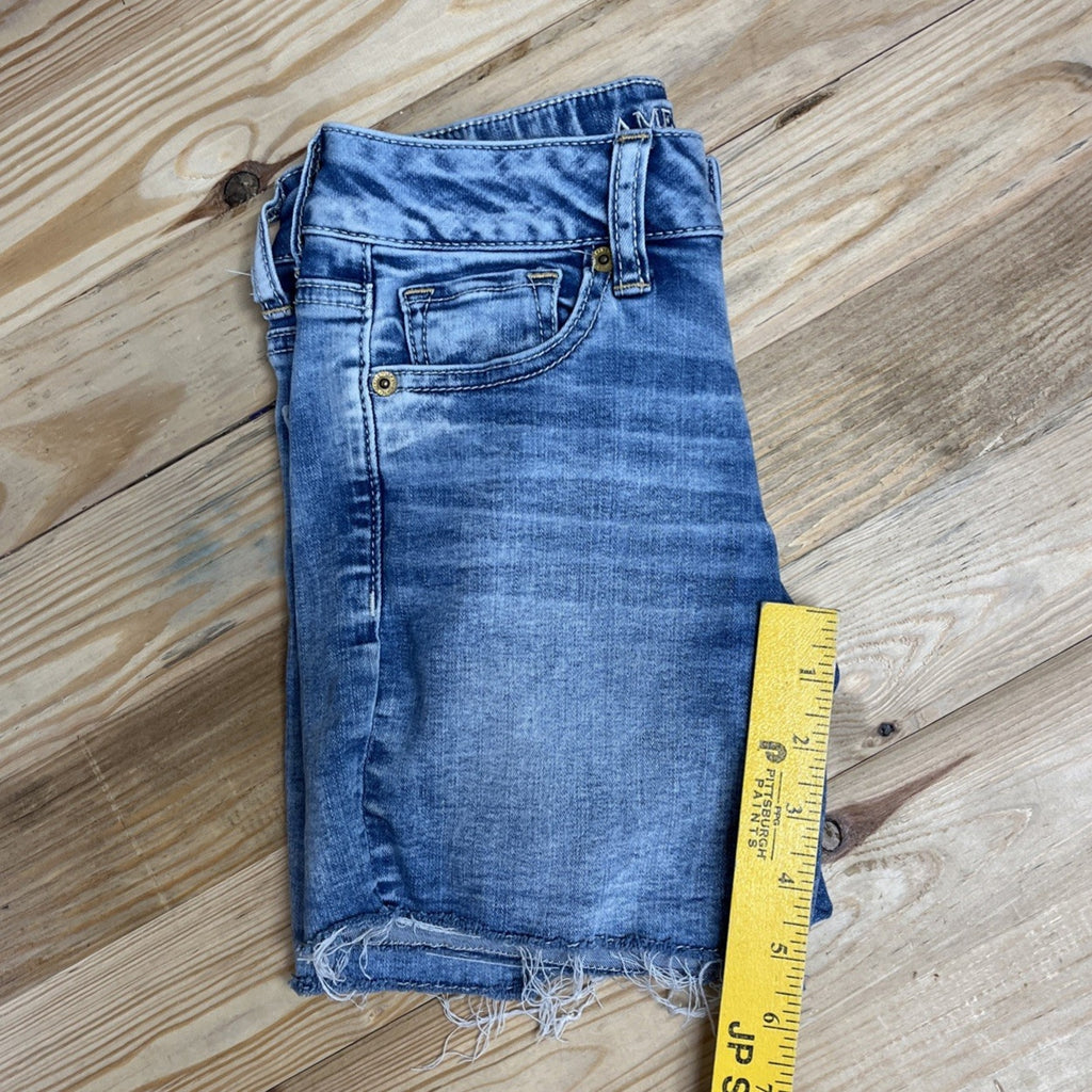 American Eagle Outfitters Midi Super Super Stretch Women's Jean Short Size 0