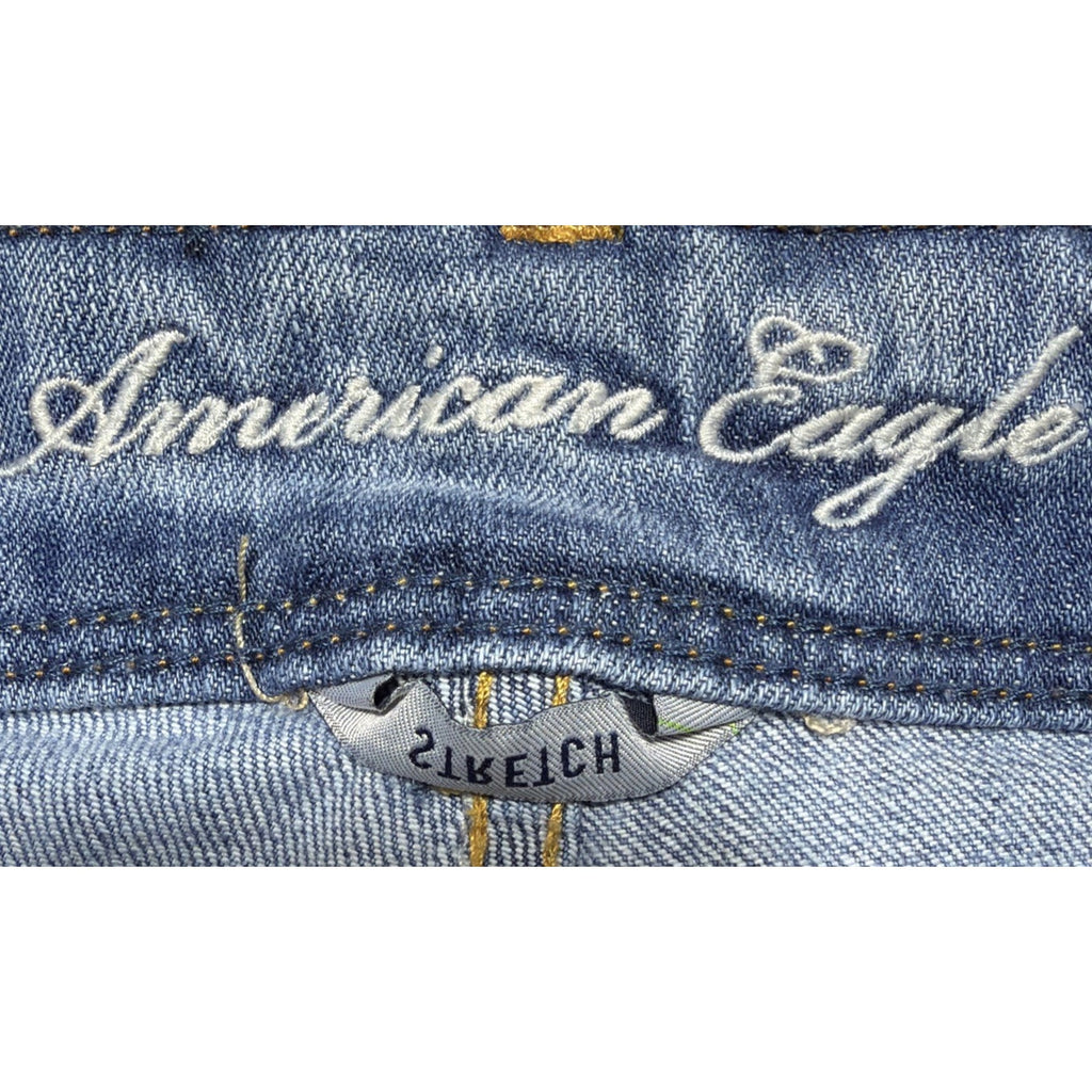 American Eagle Y2K Low Rise Slim Boot Jeans Womens 2 Long Blue Denim 29x34
