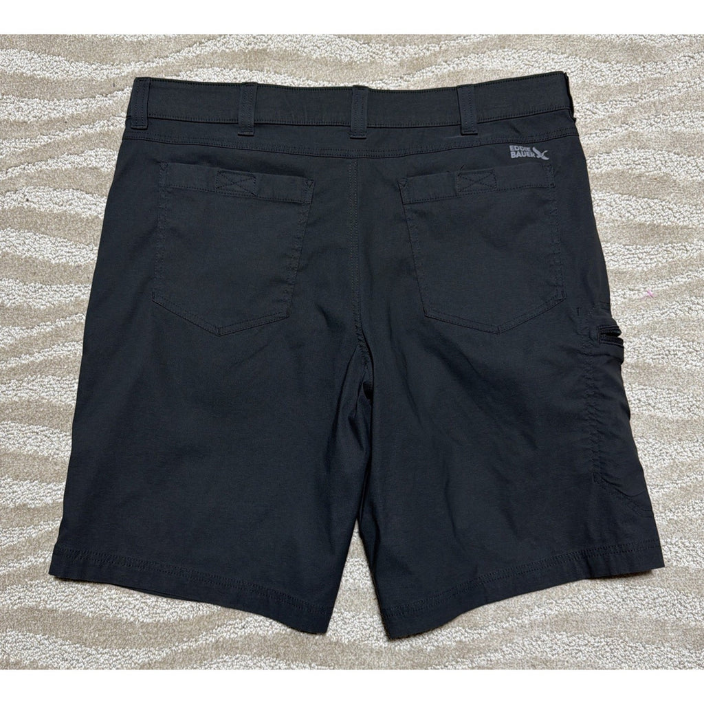 EDDIE BAUER Shorts Mens 36 x 10 Storm Gray Rainer Hiking Outdoor Nylon