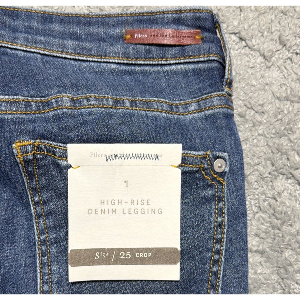 Anthropologie Pilcro and the Letterpress High Rise Denim Legging Size 25 NWT