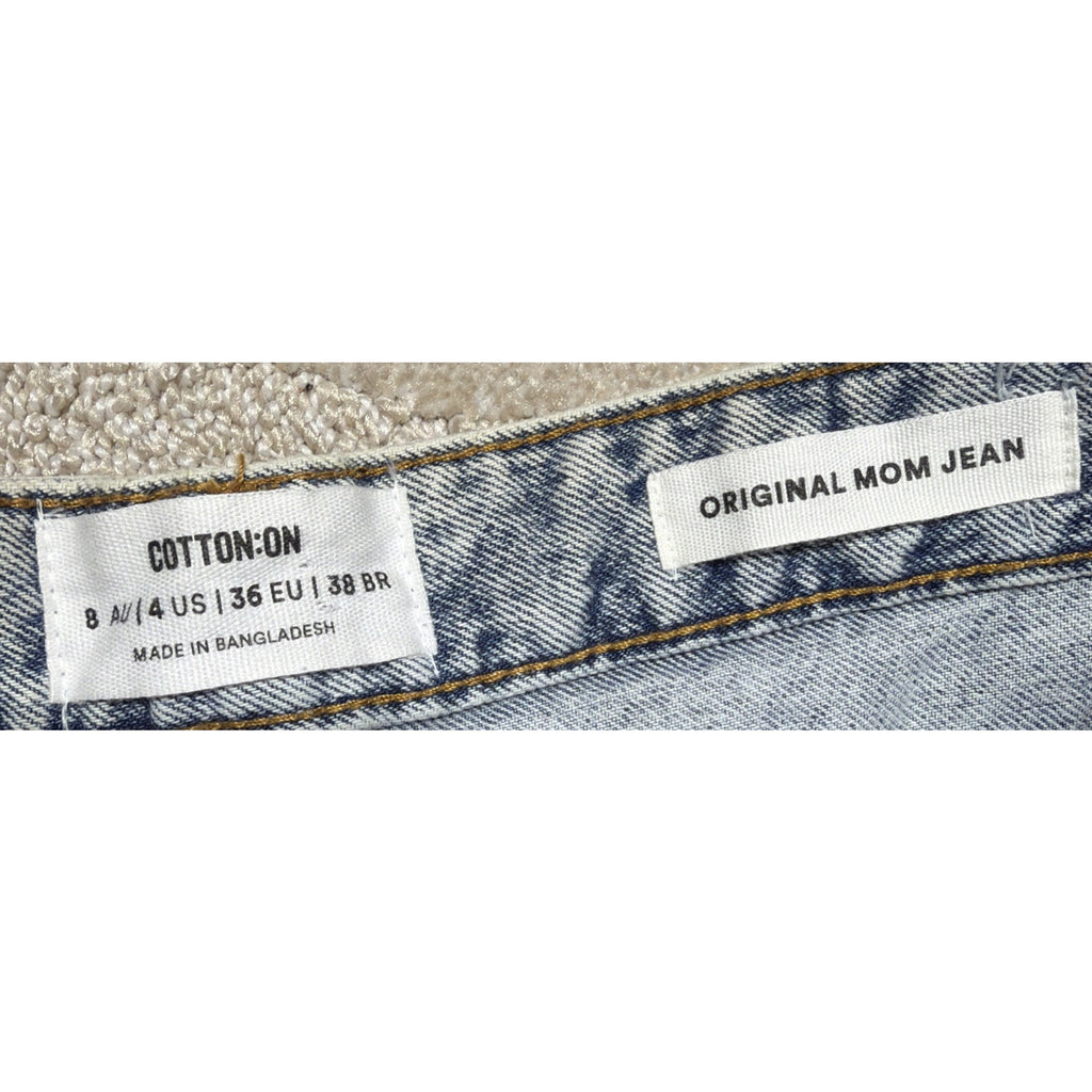 Cotton On Original Mom Jeans Womens Size 4 29x31 Cotton Denim High Waisted NWT
