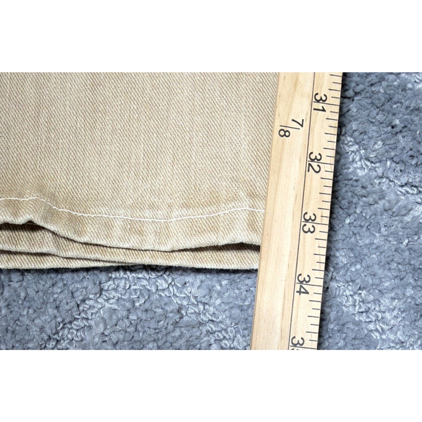 Vintage Nautica Jeans Men 40x32 Skater Grunge Baggy Biege Made USA Classic 90s