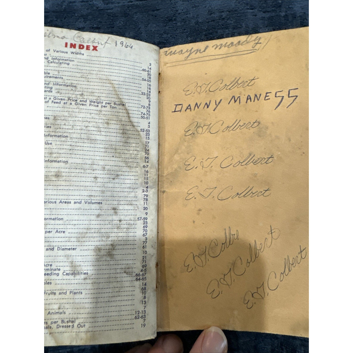 Vintage 1967 Farmer's Year Book Booklet Henderson Tennessee Feed History