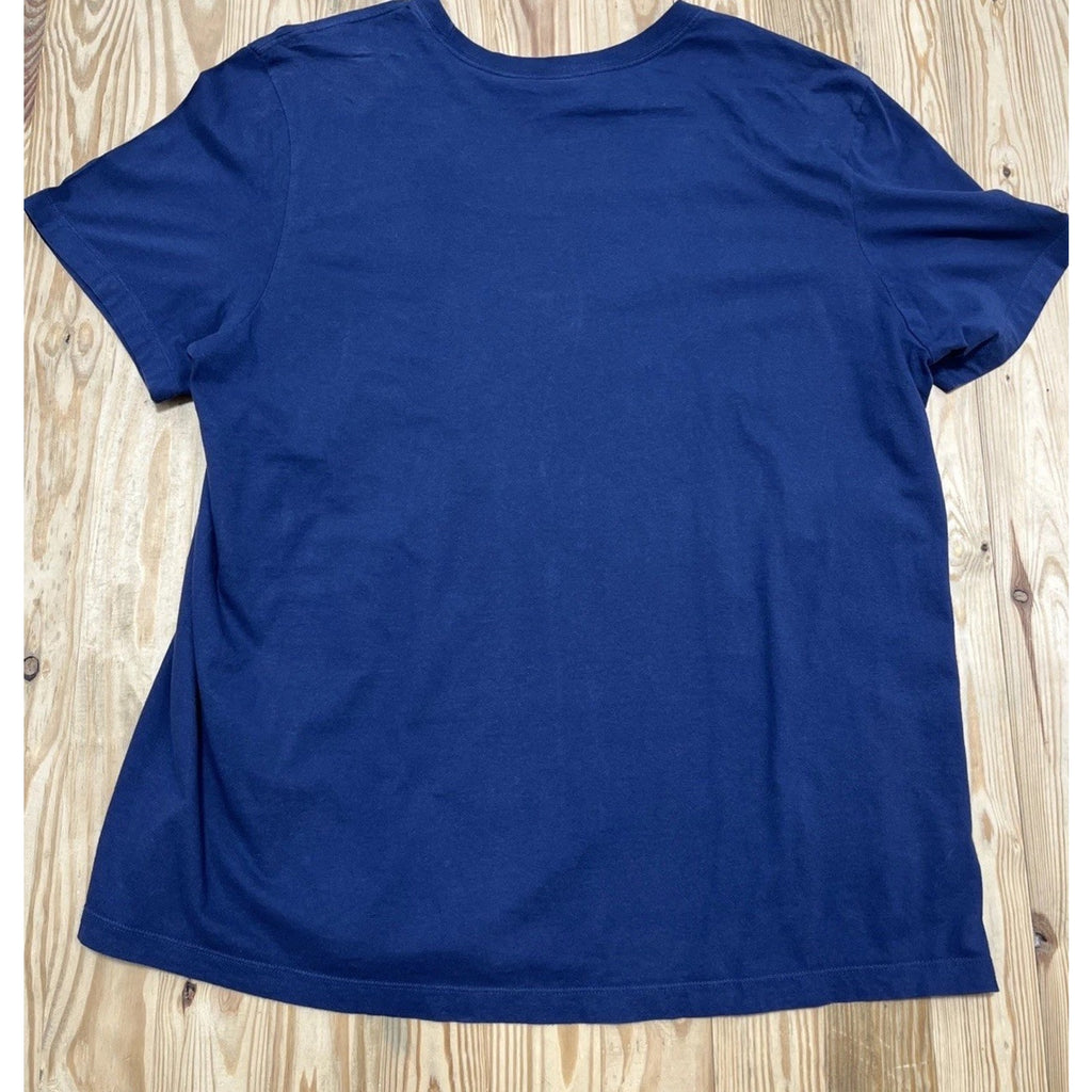 Nike Air Shirt Adult 2XL Big Bright Colorful Logo Mens XXL Blue Tee