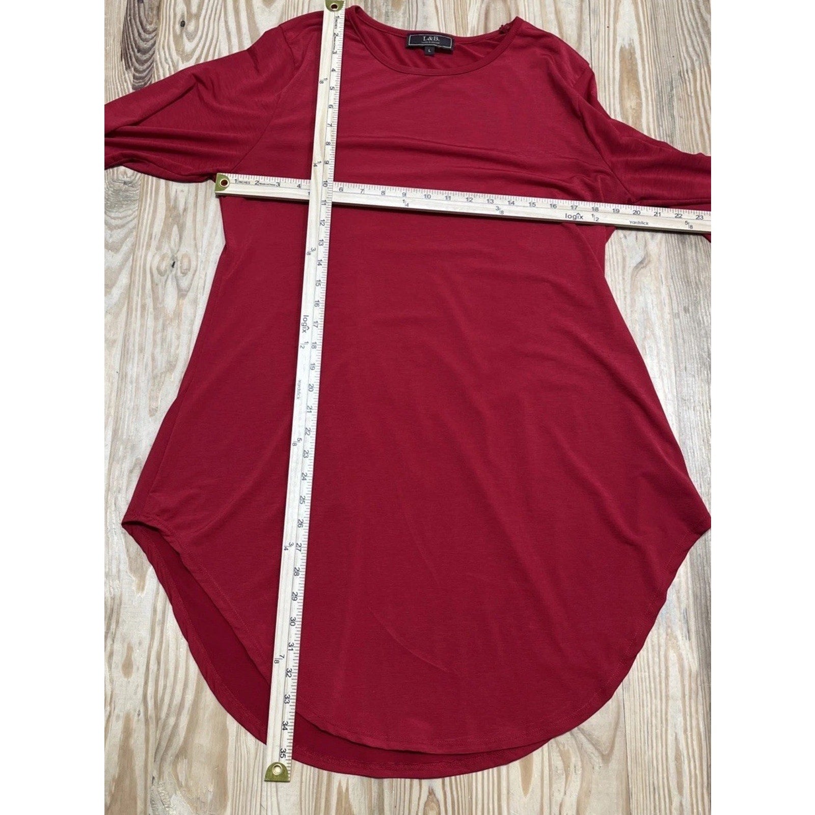 Lucky & Blessed Red Short Sleeve Dress Size L