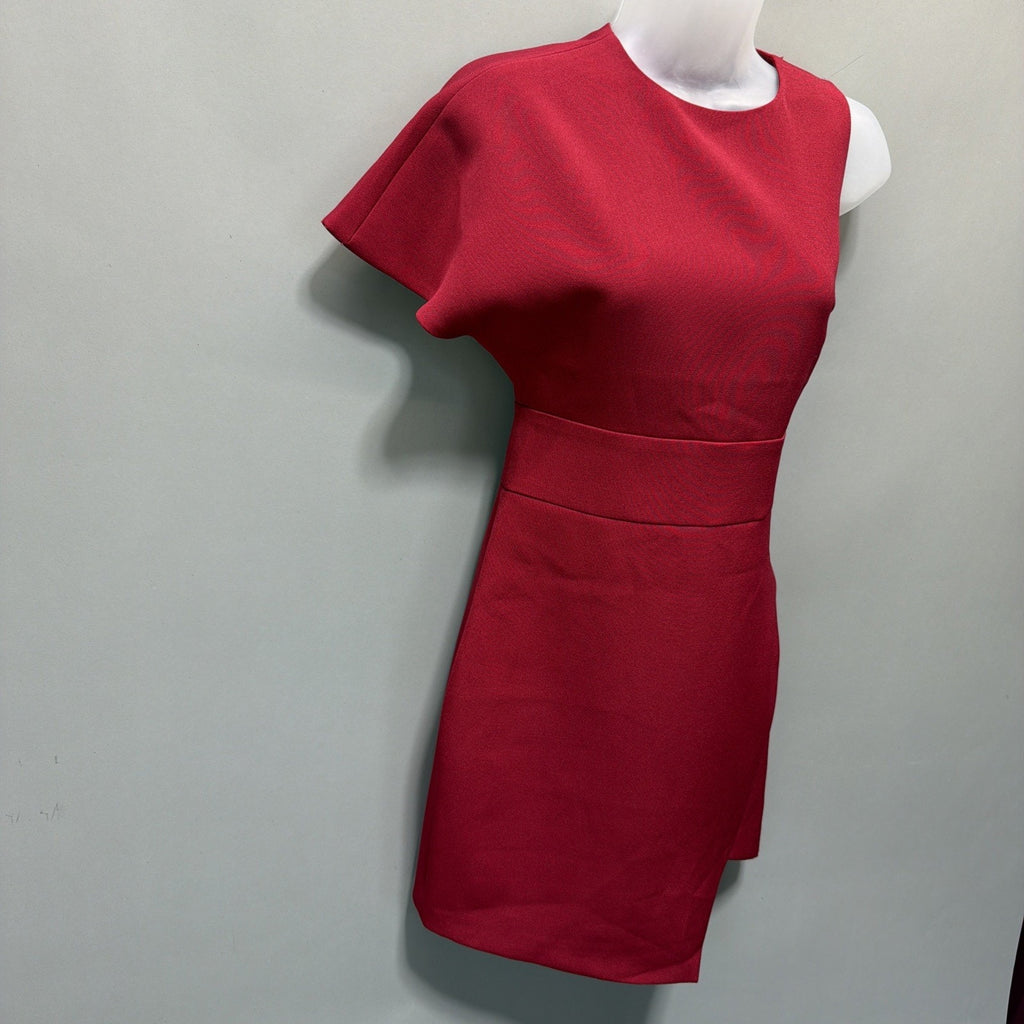 Express Womens Bodycon Red Short Sleeve Lined Dress Size 0