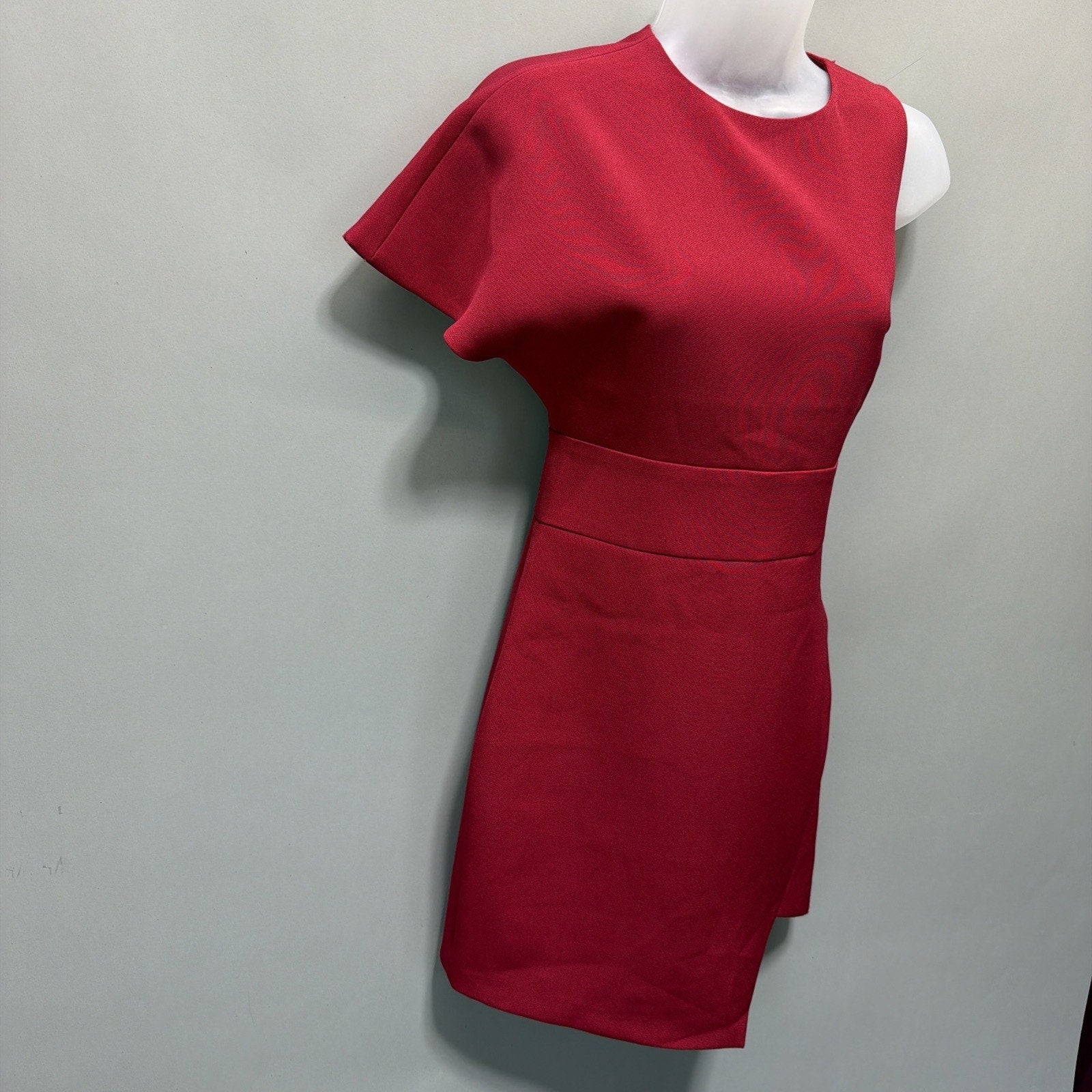 Express Womens Bodycon Red Short Sleeve Lined Dress Size 0
