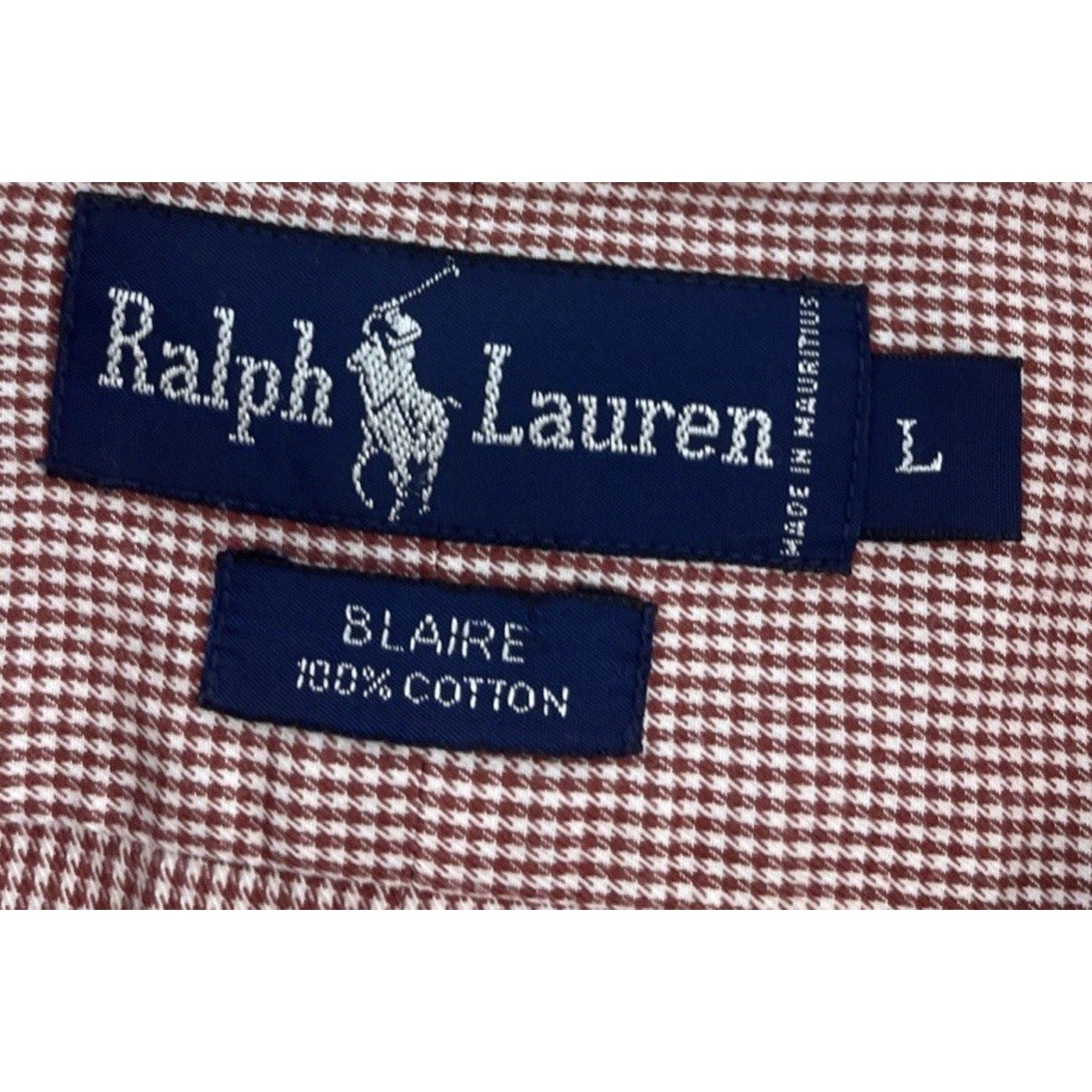 Polo Ralph Lauren Blaire Mens Red Check Long Sleeve Button Down Shirt Sz Large