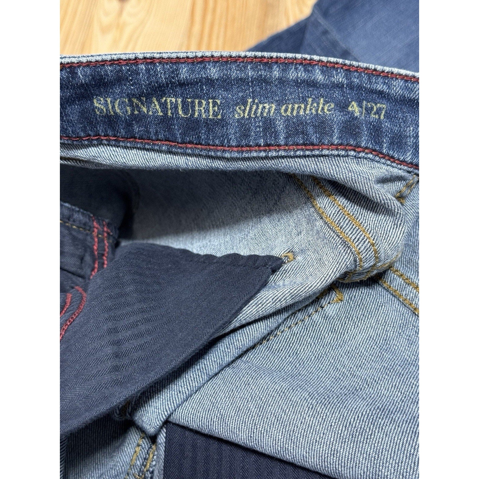 Talbots Signature Slim Ankle Blue Dark Wash Stretch Women’s Size 4/27