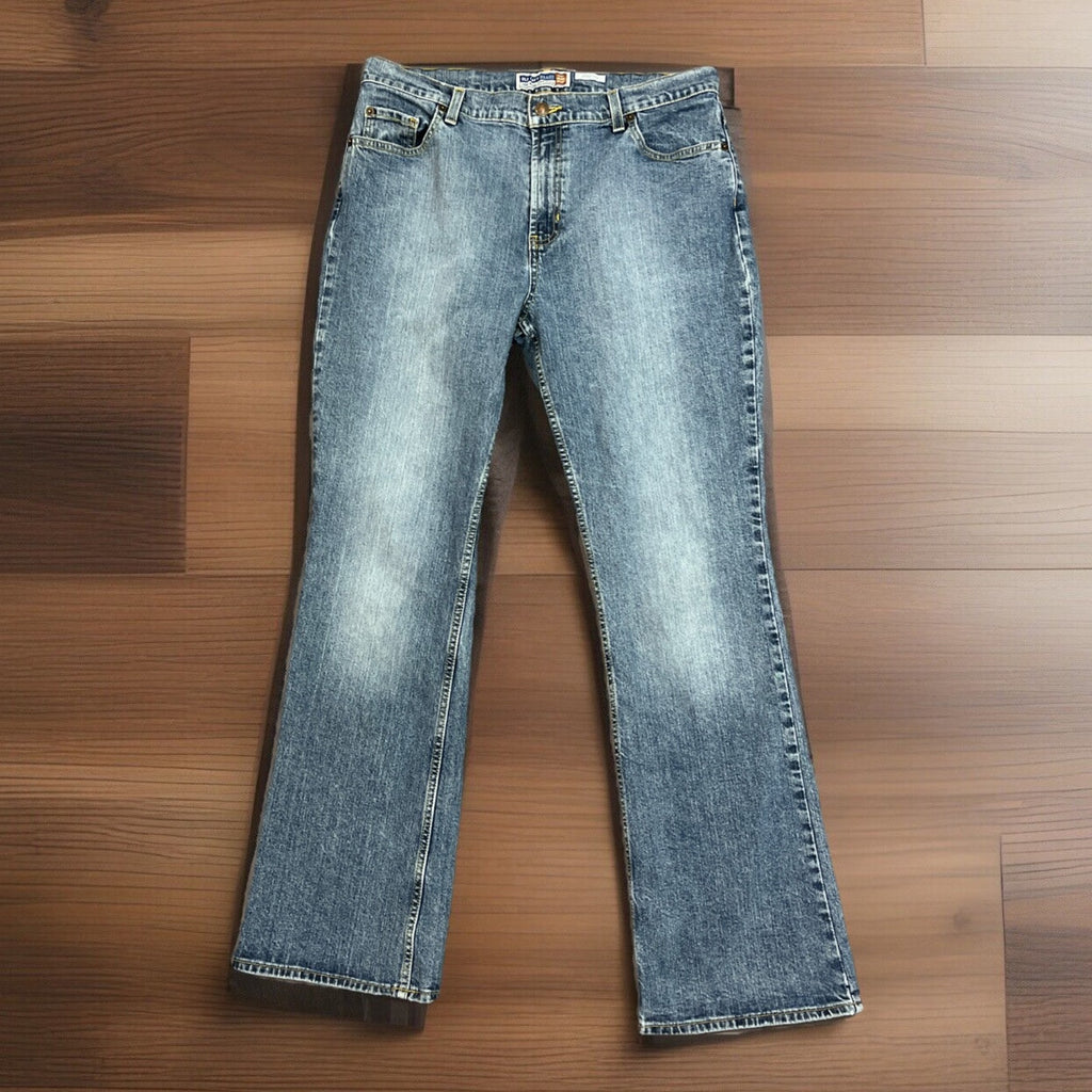 OLD NAVY Denim OND JEANS Stretch Boot Cut Stretch Just Below Waist 14 33x31