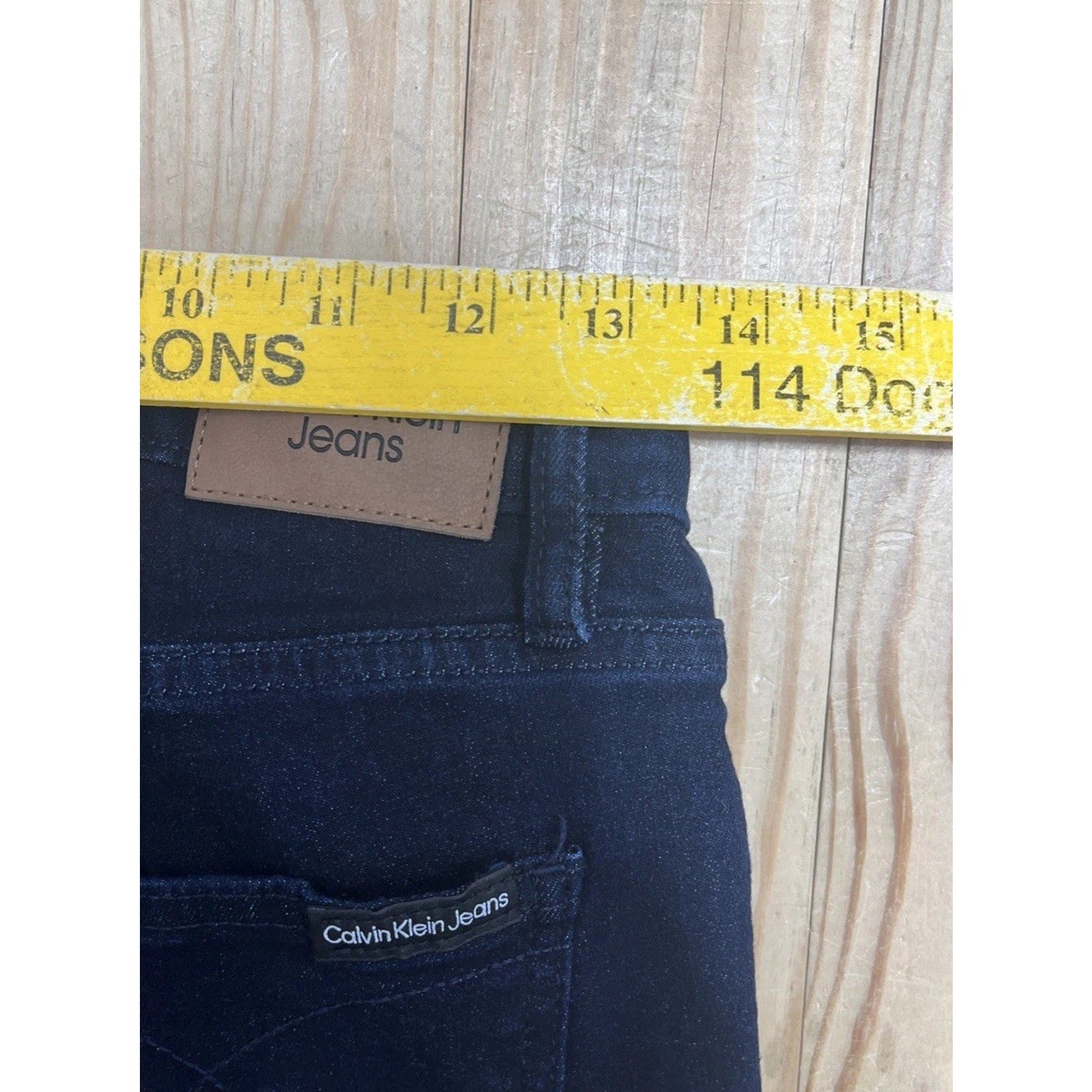 Calvin Klein High Rise Skinny Jeans Womens 6 Dark Blue Denim Zip Fly 5-Pocket