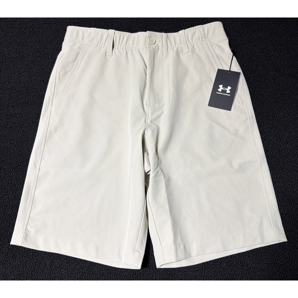 Under Armour Golf Shorts Mens 30 Biege UA Drive Performance 10" Inseam 1364409