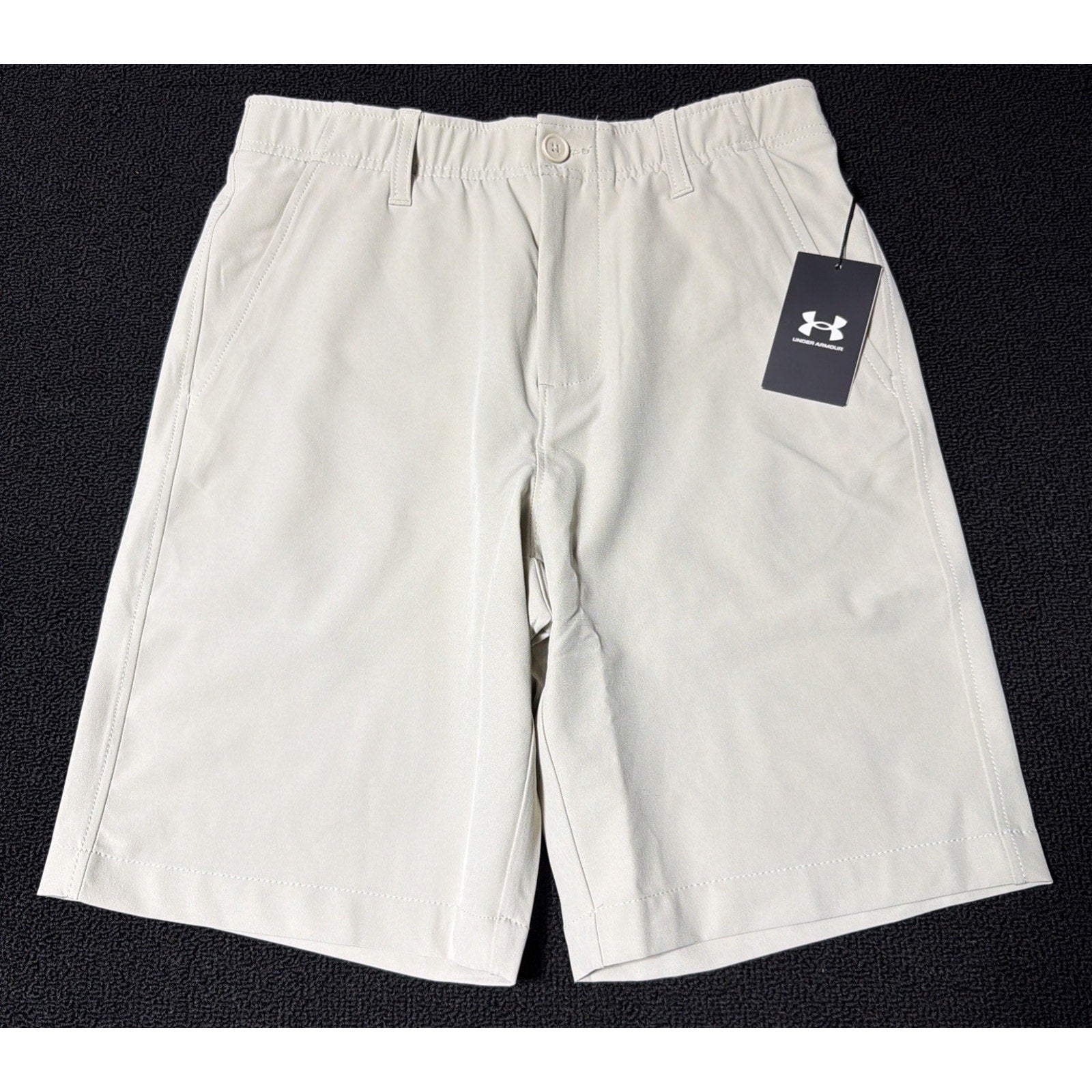 Under Armour Golf Shorts Mens 30 Biege UA Drive Performance 10" Inseam 1364409