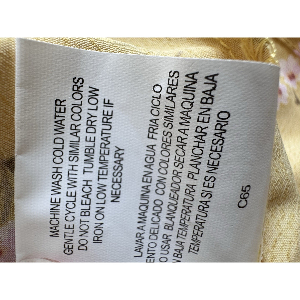 NWT Lily Rose Yellow Floral Smocked Halter Romper Juniors' Size Small Summer