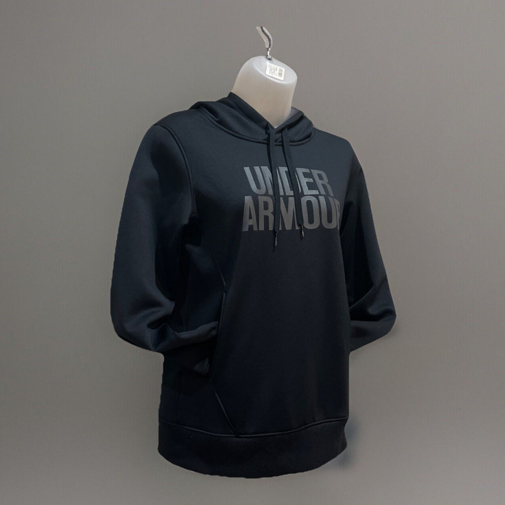 Under Armour Black ColdGear Active Pullover Hoodie Sweatshirt EUC XS