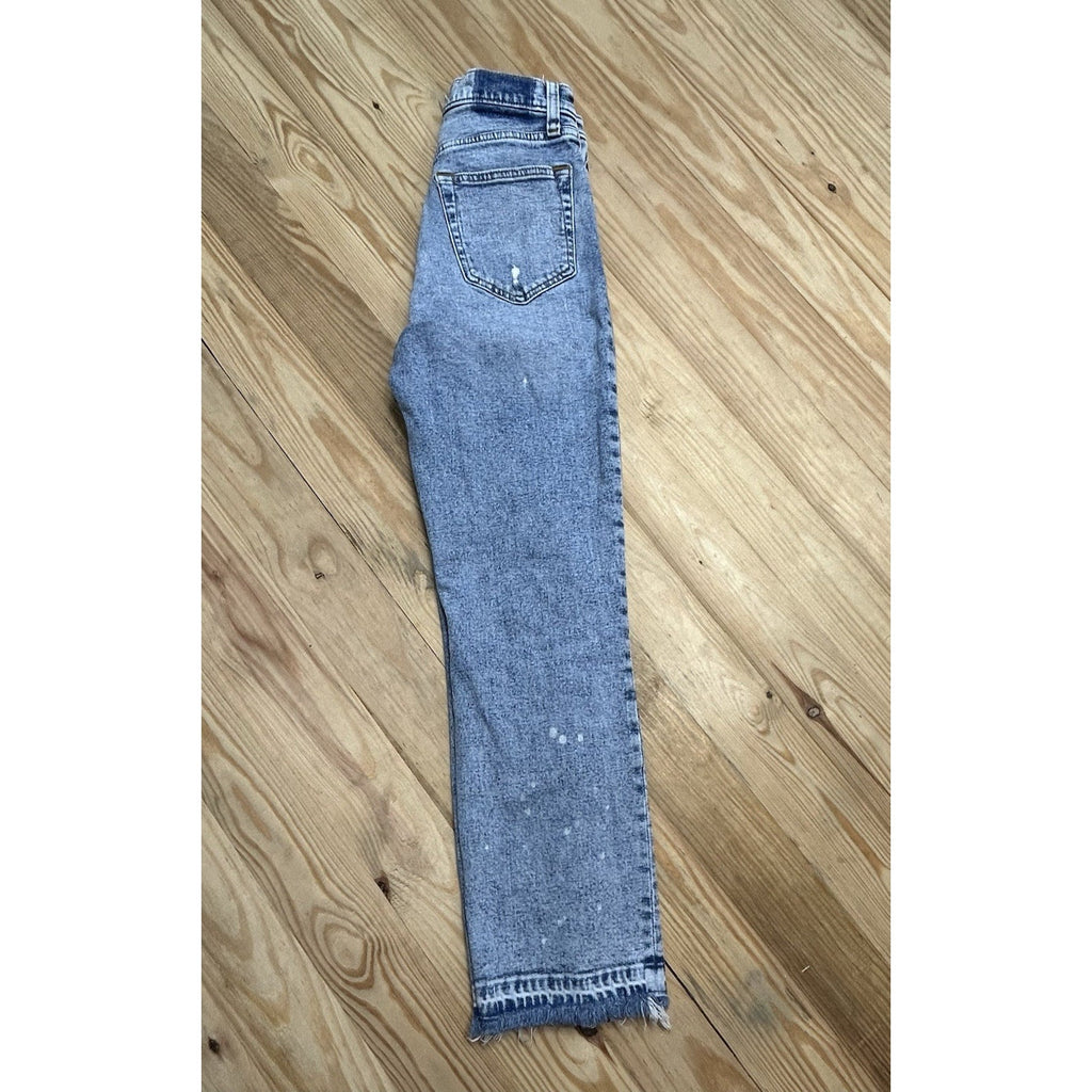 Abercrombie & Fitch Jeans Women 26 Blue Ultra HighRise Ankle Straight Distressed