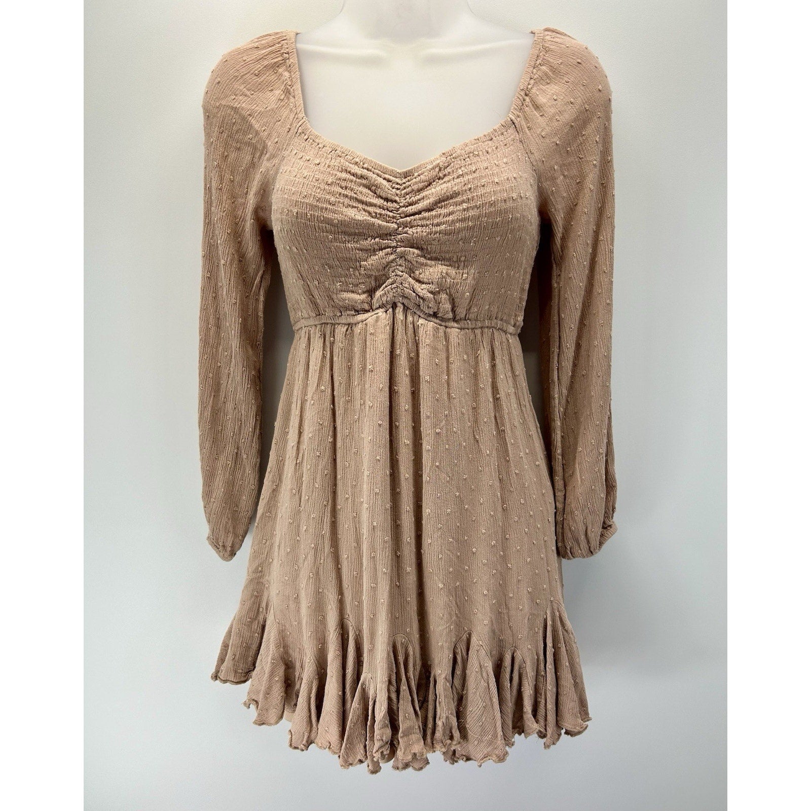 Berry N Cream Women's Darling Lacey Gauze Boho Dress, Size Medium .