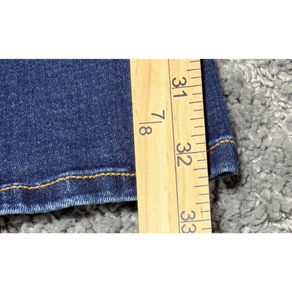 Wonderly Jeans Women's Size 12 High Rise Flare Dark Wash Denim Retro Boho Blue