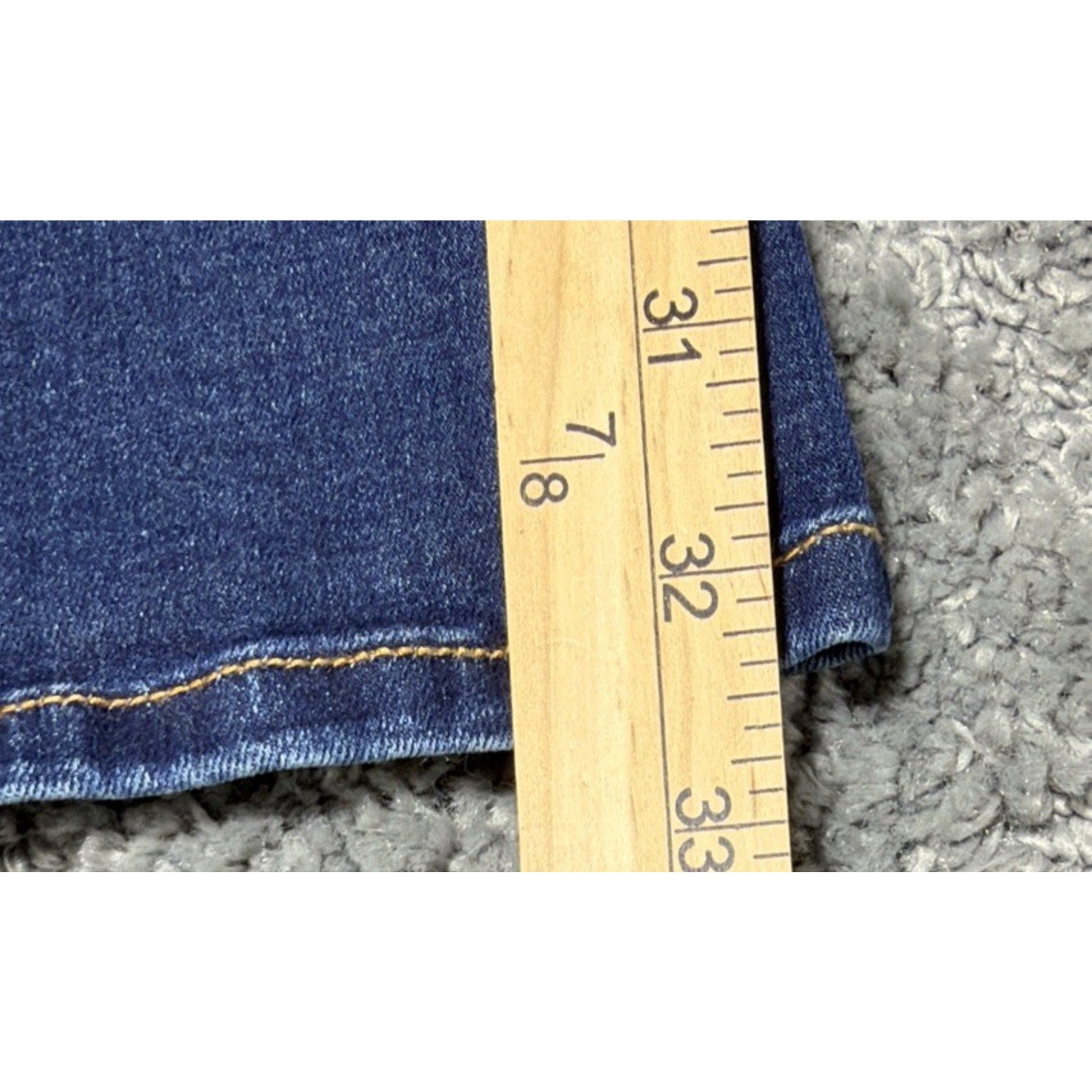 Wonderly Jeans Women's Size 12 High Rise Flare Dark Wash Denim Retro Boho Blue