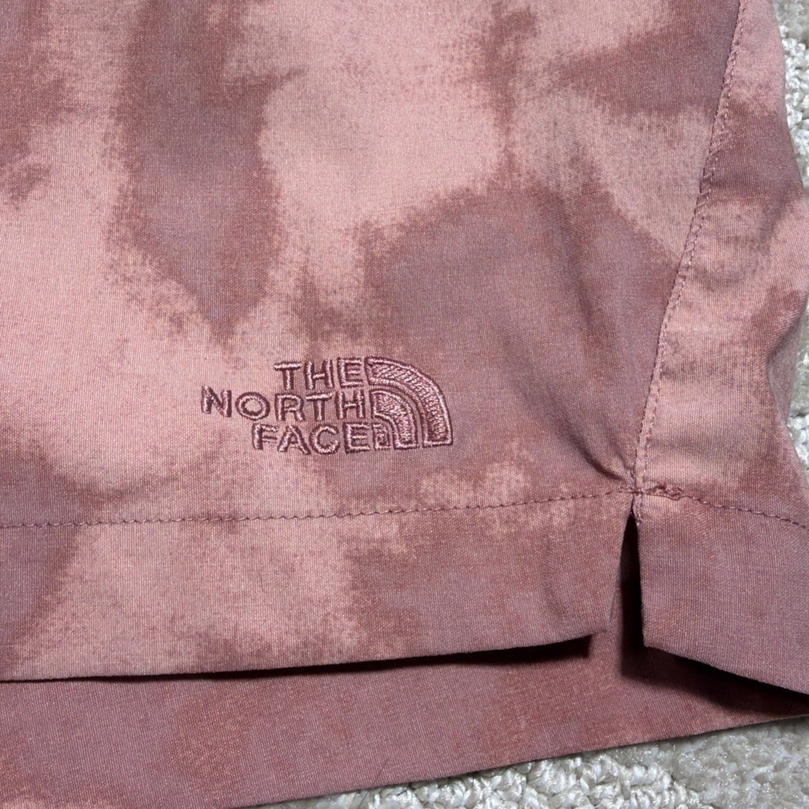 North Face Rose Dye-print Class V Hiking Athletic Shorts Womens Small