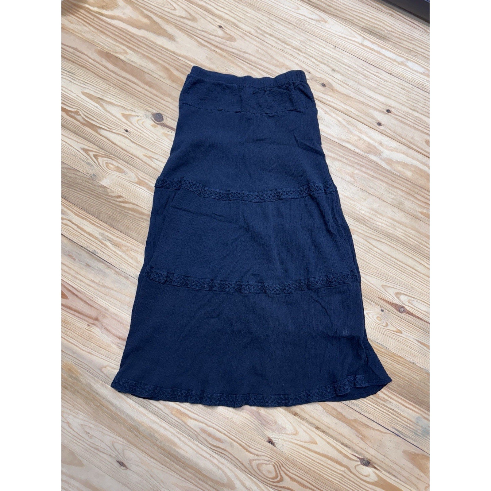 J Gee Women’s Vintage Black Lined Skirt Size Large